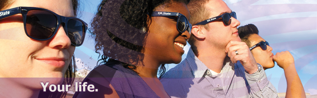 student with sunglasses