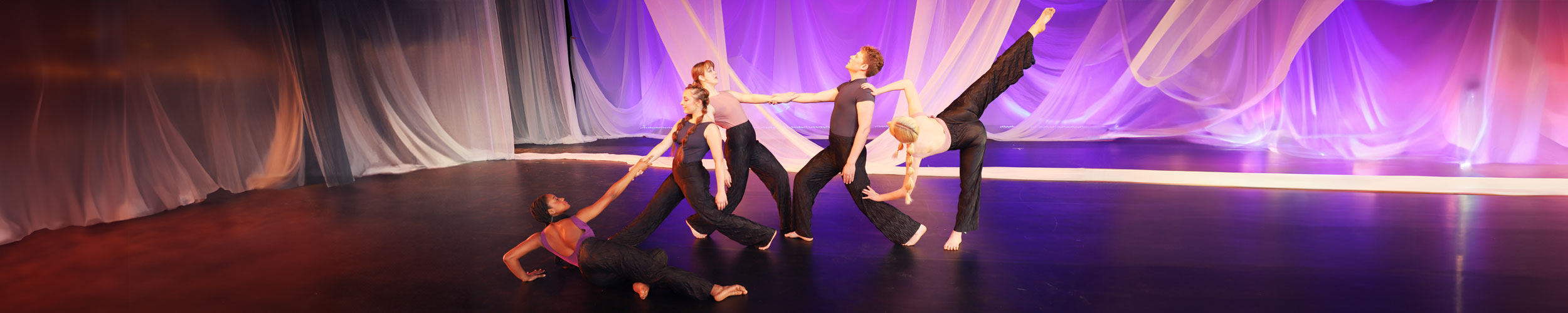 Students on Stage, Evening of Dance Performance