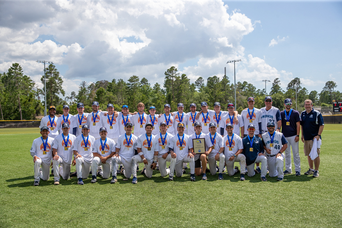 SJR State baseball team photo with FCSAA championship