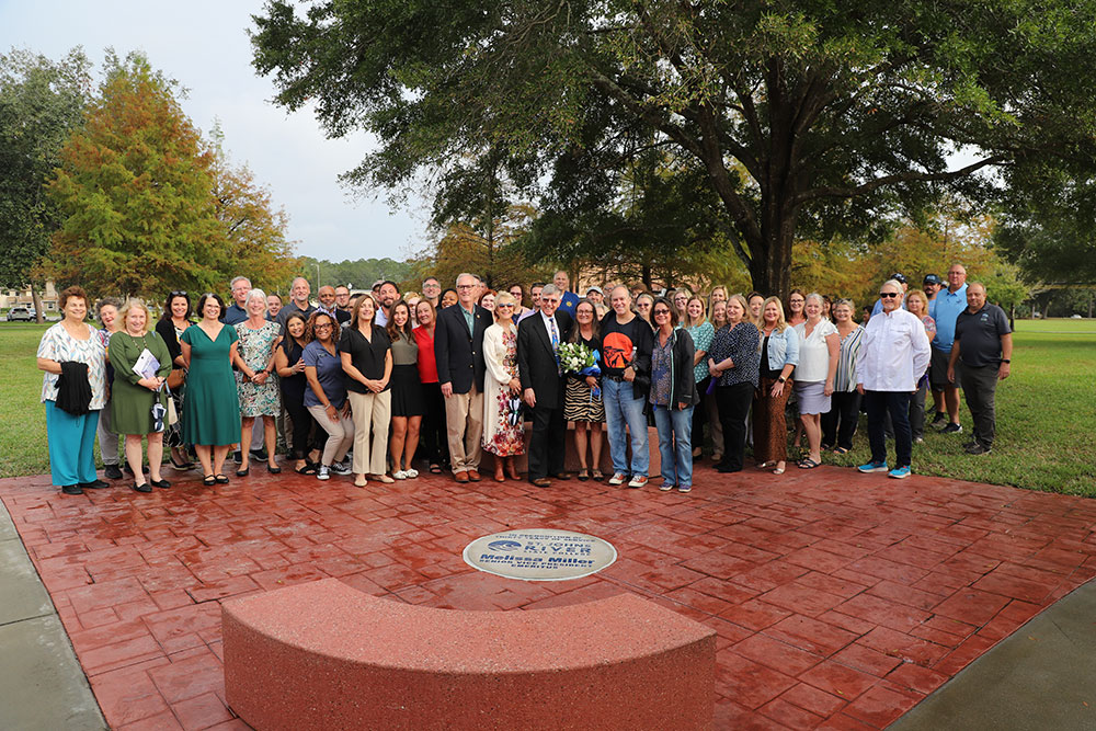 Group photo of ceremony honoring former senior vice president Melissa Miller