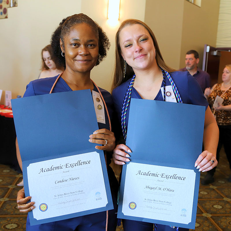 Academic Excellence Awards - Candese Nieves, Abegayl O’Hara